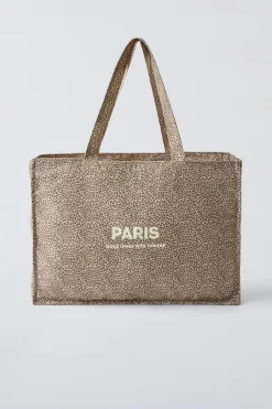 Niños ZARA 6 - 14 Años·Bolsos / Mochilas<BOLSO SHOPPER ANIMAL PRINT