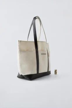 Niños ZARA 6 - 14 Años·Bolsos / Mochilas|6 - 14 Años·Bolsos / Mochilas<BOLSO SHOPPER COMBINADO