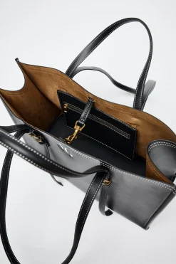 Discount BOLSO SHOPPER PESPUNTE Mujer Bolsos