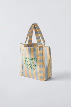 Niños ZARA 1½ - 6 Años·Bolsos / Mochilas|1½ - 6 Años·Bolsos / Mochilas<BOLSO SHOPPER RAYAS