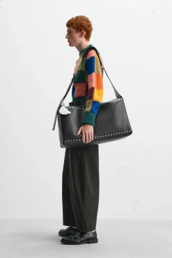 New BOLSO XL PIEL TACHAS X HARRY LAMBERT Hombre Bolsos / Mochilas