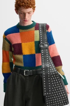 New BOLSO XL PIEL TACHAS X HARRY LAMBERT Hombre Bolsos / Mochilas