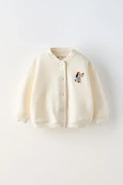 Niños ZARA 0 - 6 Meses·Sacos / Buzos|6 - 18 Meses·Abrigos / Buzos<BOMBER BORDADO PERRO