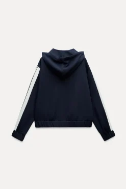 Online BOMBER CAPUCHA BANDA LATERAL Mujer Chaquetas / Cazadoras