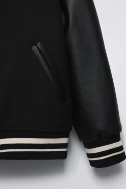 Niños ZARA 6 - 14 Años·Abrigos|6 - 14 Años·Deporte / Chándal<BOMBER COMBINADA EFECTO PIEL