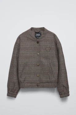 Niños ZARA 6 - 14 Años·Abrigos|6 - 14 Años·Total Look<BOMBER CUADROS