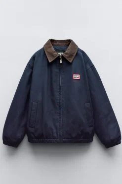 Niños ZARA 6 - 14 Años·Abrigos<BOMBER CUELLO CONTRASTE