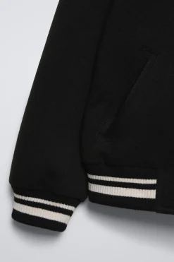 Niños ZARA 6 - 14 Años·Abrigos<BOMBER PAÑO PARCHE