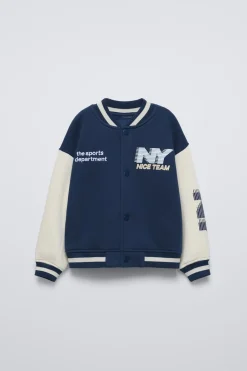 Niños ZARA 1½ - 6 Años·Abrigos|1½ - 6 Años·Sudaderas<BOMBER TEXTO