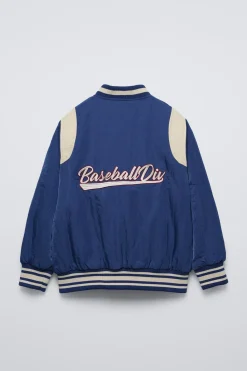 Niños ZARA 6 - 14 Años·Abrigos<BOMBER TEXTO BORDADO