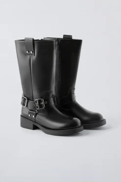 Niños ZARA 6 - 14 Años·Zapatos<BOTA ALTA HEBILLAS