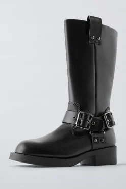 Niños ZARA 6 - 14 Años·Zapatos<BOTA ALTA HEBILLAS