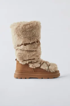 Niños ZARA 6 - 14 Años·Zapatos<BOTA ALTA PELO