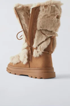 Niños ZARA 6 - 14 Años·Zapatos<BOTA ALTA PELO