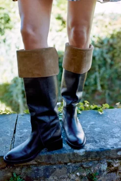 Sale BOTA ALTA PIEL Mujer Zapatos