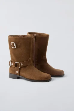 Niños ZARA 6 - 14 Años·Zapatos<BOTA BIKER PIEL