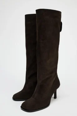 New BOTA CAÑA ANCHA SERRAJE Mujer Zapatos