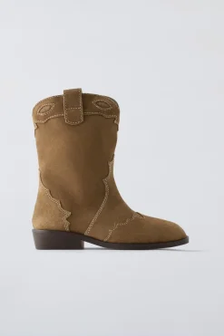 Niños ZARA 6 - 14 Años·Zapatos<BOTA COWBOY SERRAJE