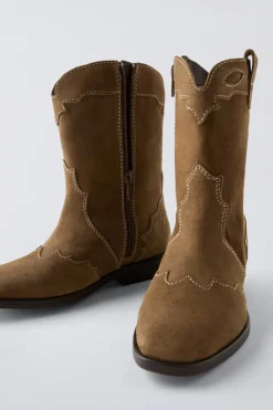 Niños ZARA 6 - 14 Años·Zapatos<BOTA COWBOY SERRAJE