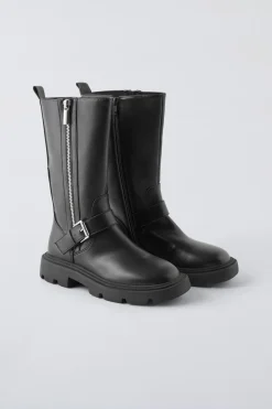 Niños ZARA 6 - 14 Años·Zapatos<BOTA CREMALLERA LATERAL
