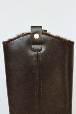 Clearance BOTA DETALLE METÁLICO PIEL Mujer Zapatos