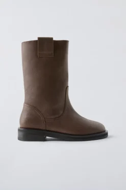 Niños ZARA 6 - 14 Años·Zapatos<BOTA PIEL