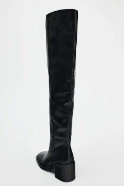 Clearance BOTA PIEL CAÑA ALTA Mujer Zapatos