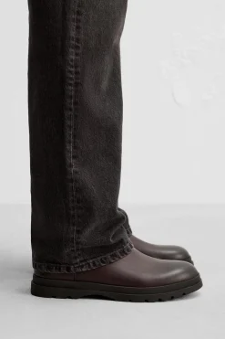 New BOTA PIEL CAÑA ALTA Hombre Zapatos