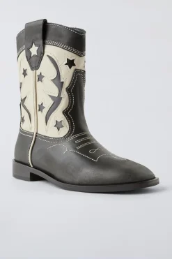 Niños ZARA 6 - 14 Años·Zapatos<BOTA PIEL COWBOY