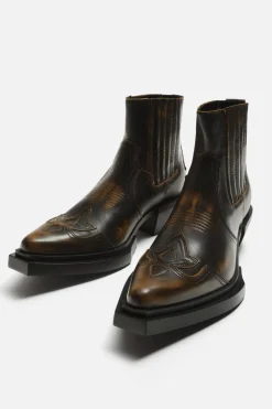 Sale BOTA PIEL COWBOY Hombre Zapatos