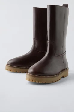 Niños ZARA 6 - 14 Años·Zapatos<BOTA PIEL FORRADA