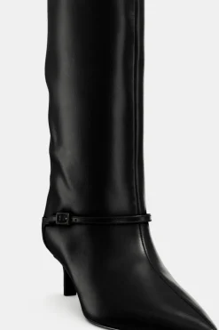 Online BOTA PIEL TACÓN KITTEN HEBILLA Mujer Zapatos