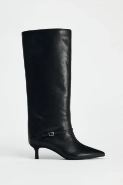 Online BOTA PIEL TACÓN KITTEN HEBILLA Mujer Zapatos