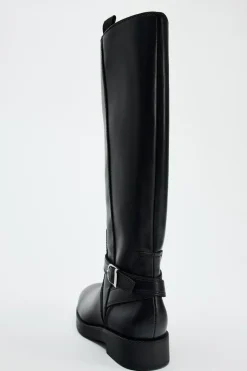 Outlet BOTA PLANA HEBILLA Mujer Zapatos