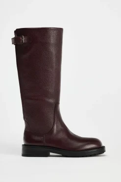 New BOTA PLANA HEBILLA PIEL Mujer Zapatos