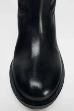 Discount BOTA PLANA PIEL TIRADORES Mujer Zapatos