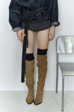 Online BOTA PLANA XL COWBOY SERRAJE Mujer Zapatos