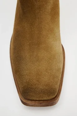 Hot BOTA SERRAJE CAÑA ANCHA Mujer Zapatos