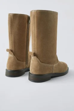 Niños ZARA 6 - 14 Años·Zapatos<BOTA SERRAJE PIEL