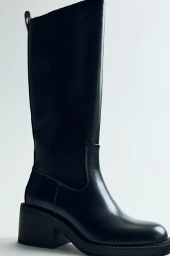 Sale BOTA TACÓN ANCHO Mujer Zapatos