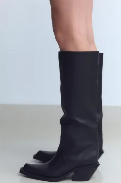 Fashion BOTA TACÓN COWBOY PIEL Mujer Zapatos