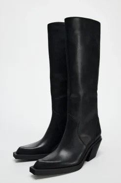 Fashion BOTA TACÓN COWBOY PIEL Mujer Zapatos