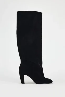 New BOTA TACÓN EFECTO TERCIOPELO Mujer Zapatos