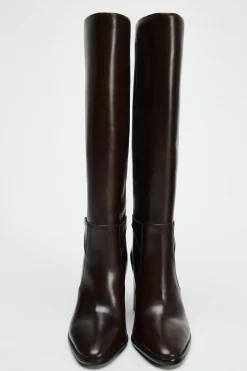 Discount BOTA TACÓN HEBILLA PIEL Mujer Zapatos