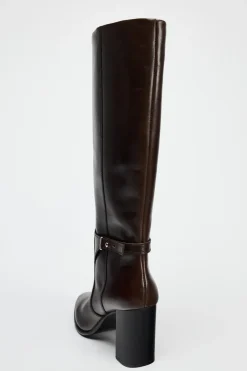 Discount BOTA TACÓN HEBILLA PIEL Mujer Zapatos