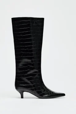 Outlet BOTA TACÓN KITTEN EFECTO COCO Mujer Zapatos