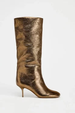 Sale BOTA TACÓN KITTEN METALIZADA Mujer Zapatos