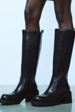 Discount BOTA TACÓN SUELA DENTADA Mujer Zapatos