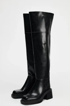 Sale BOTA XL PUNTA CUADRADA Mujer Zapatos