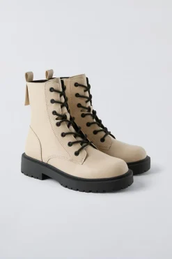 Niños ZARA 6 - 14 Años·Zapatos<BOTIN CORDONES